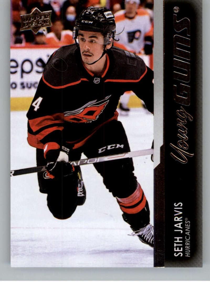 2021-22 Upper Deck Extended Series #745 Seth Jarvis RC Rookie Card Carolina Hurricanes Young Guns Official NHL Hockey Card in Raw (NM or Better) Condition