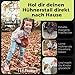 SELFmania Hühnerzaun 25m lang 120cm hoch GRÜN [TESTSIEGER] inkl. 21x Stäbe & 25x Erdanker | ENGMASCHIG STABIL UV-SCHUTZ | Freilaufgehege Hühner | Weidezaun, Kleintiere, Geflügelzaun, Hundezaun