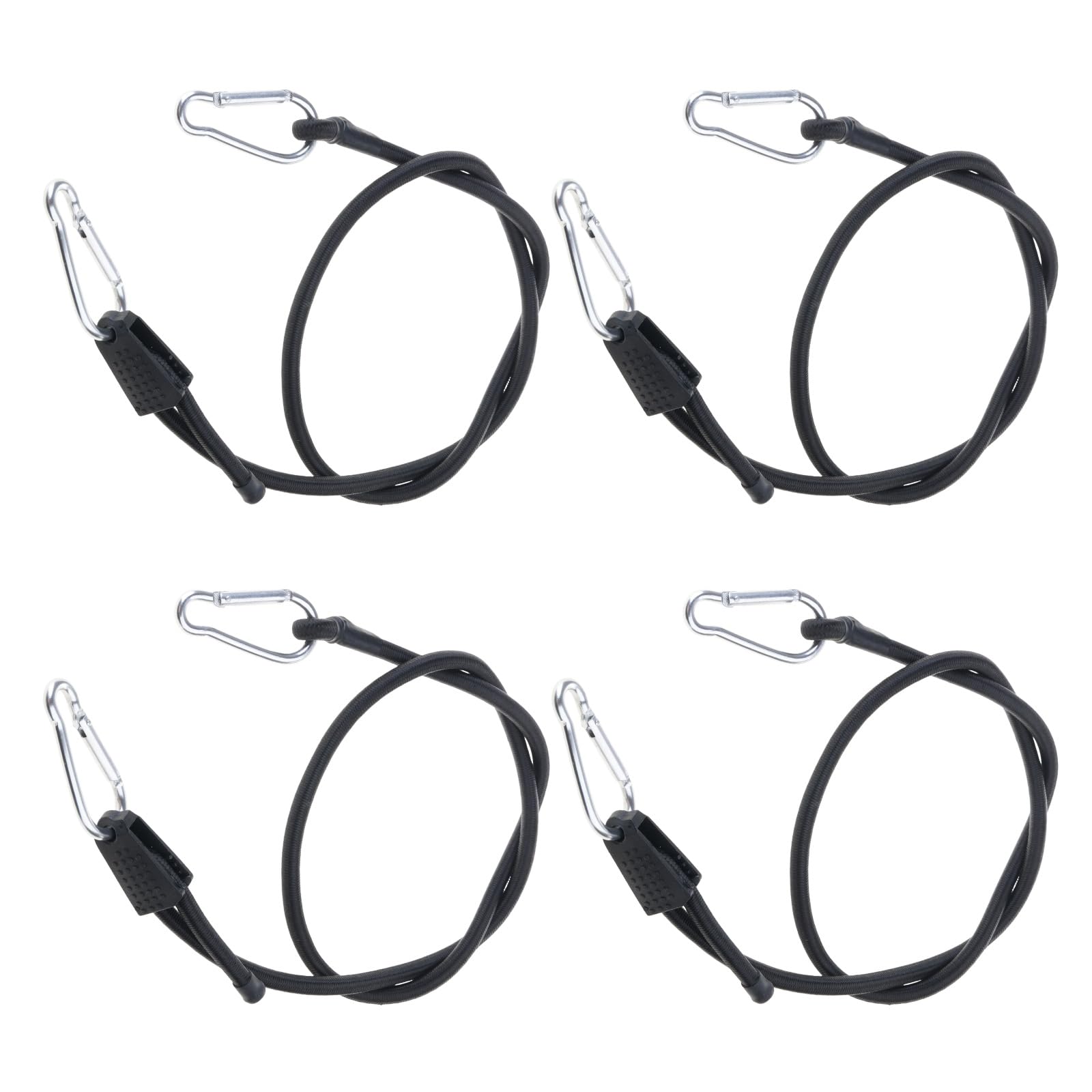 Motorcycle Tie Downs Resistant Elastic Rope Reinforced Bungee Cord Straps Adjustable for Outdoor Cargo Transport Woven Latex Rubber Cords with Not Hook