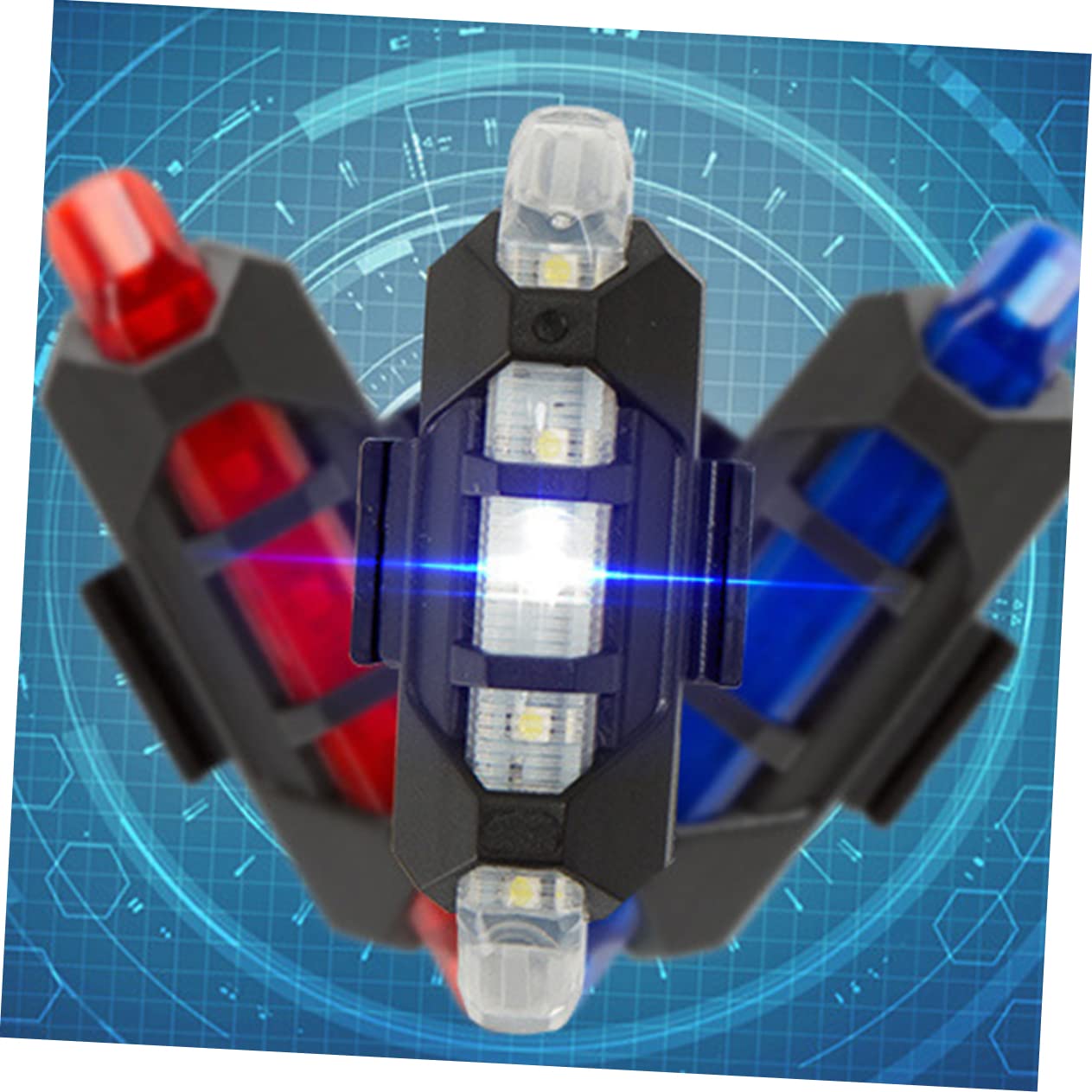 Gogogmee Rechargeable Red LED Bike Tail Light Safety Rear Light for Road Mountain Bikes Hour Shockproof Polymer Design