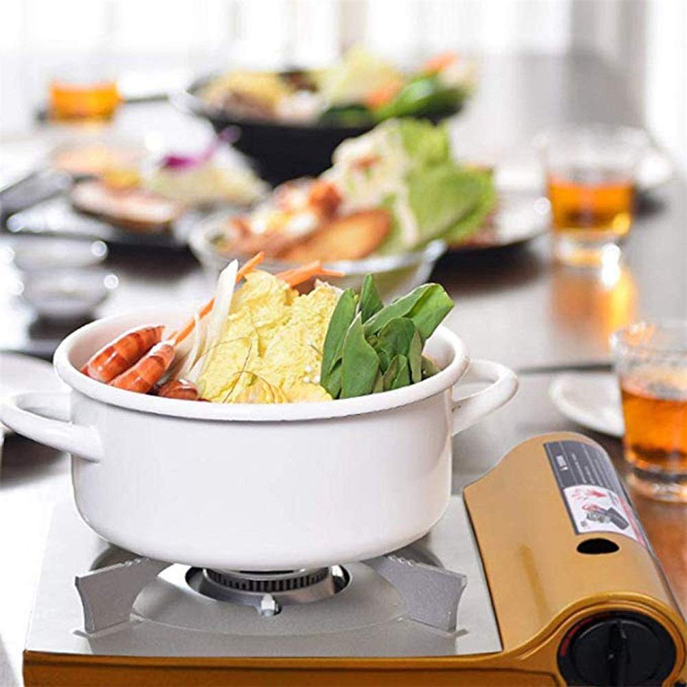 RajoNN Cuisinière à gaz à Cassette extérieure Portable Ultra léger Coupe-Vent Barbecue à gaz Sauvage pour Camping randonnée Barbecue cuisinière de Voyage Grill