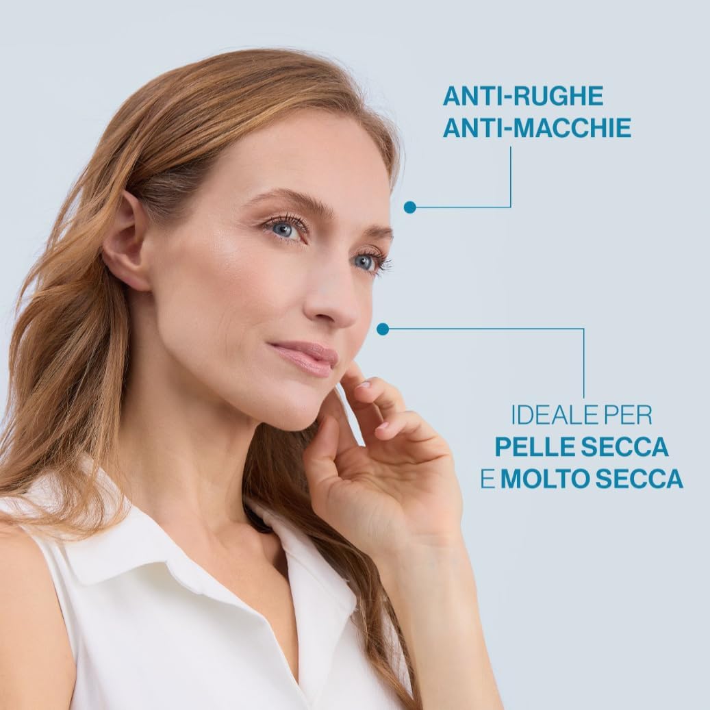BioNike Defence Sun - Age UV Specialist, Crema Viso Antirughe SPF 50+ con Acido Ialuronico e Niacinamide, Trattamento Fotoprotettivo per Pelle Secca e Molto Secca, Texture Leggera, Idratante, 50ml