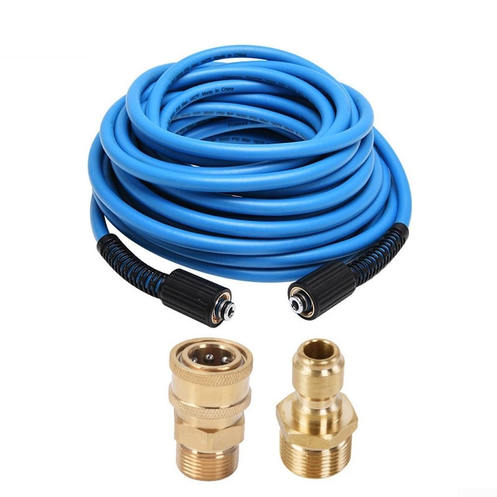 Tubo di prolunga resistente per idropulitrice con filettatura femmina M22, tubo dell'acqua ad alta pressione da 3600 PSI per la pulizia, per una costruzione durevole in PVC, resistente (tipo C, 15