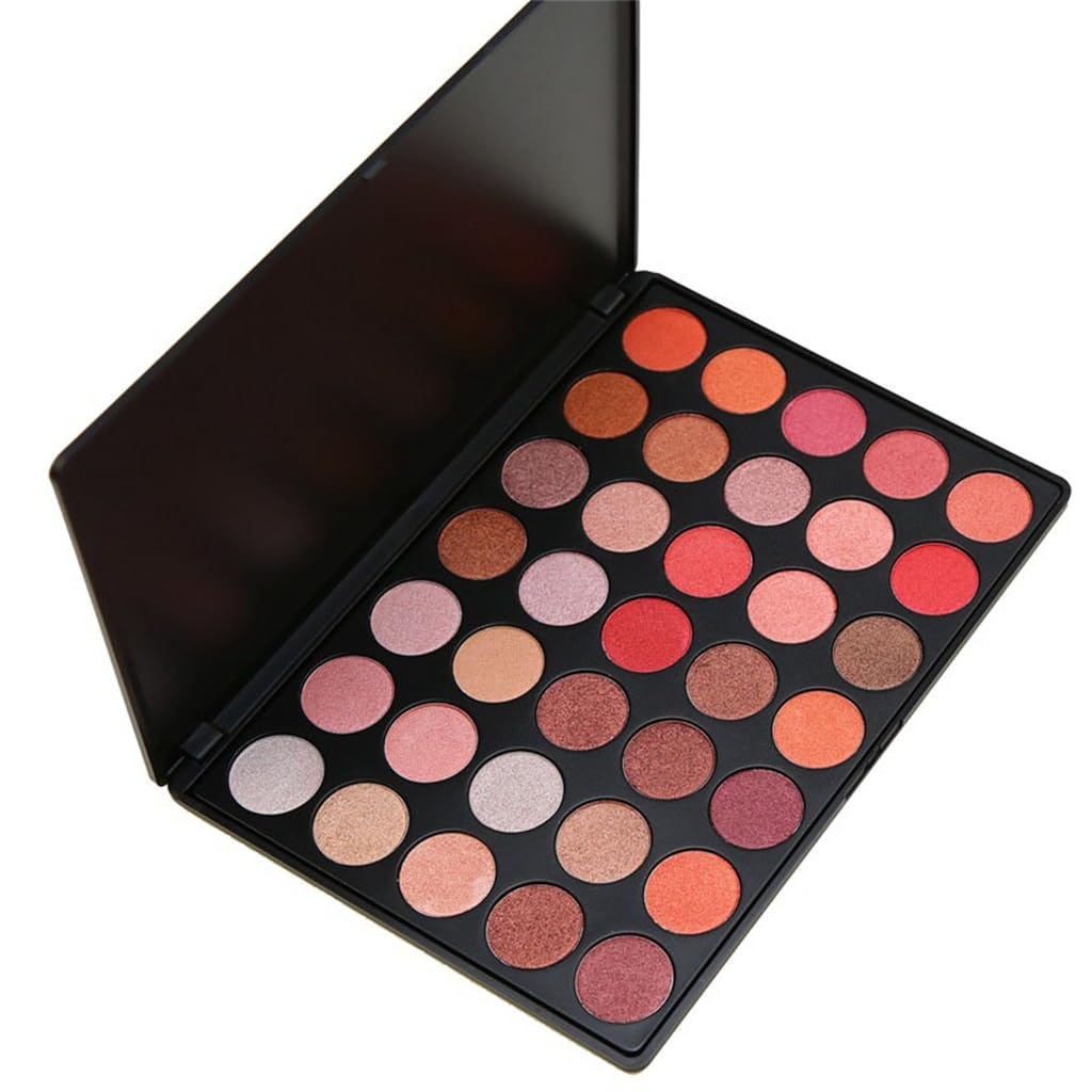 35 Color Pearl Eye Shadow Plate Warm Glitter Powder Makeup Daily Lasting