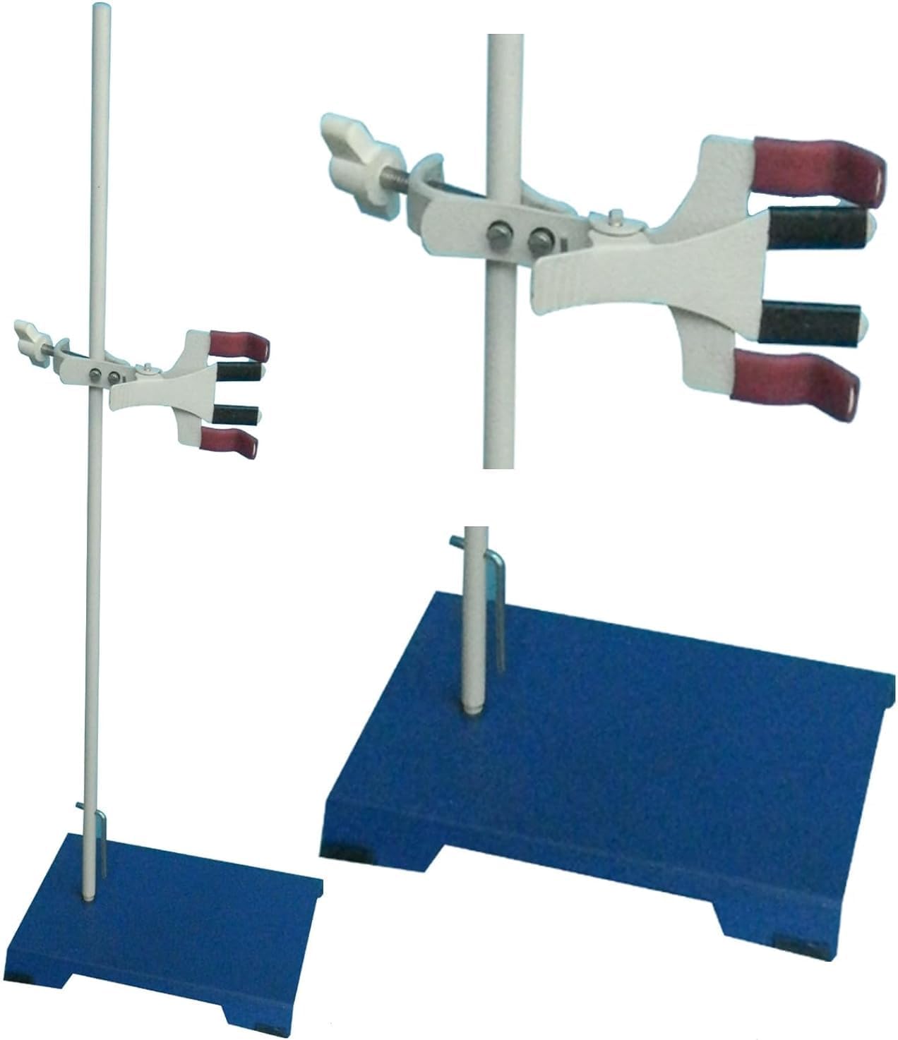 - Burette stand | Retort Stand | with clamp and Rod 24" | and Base 8" x 5" | 1 Set