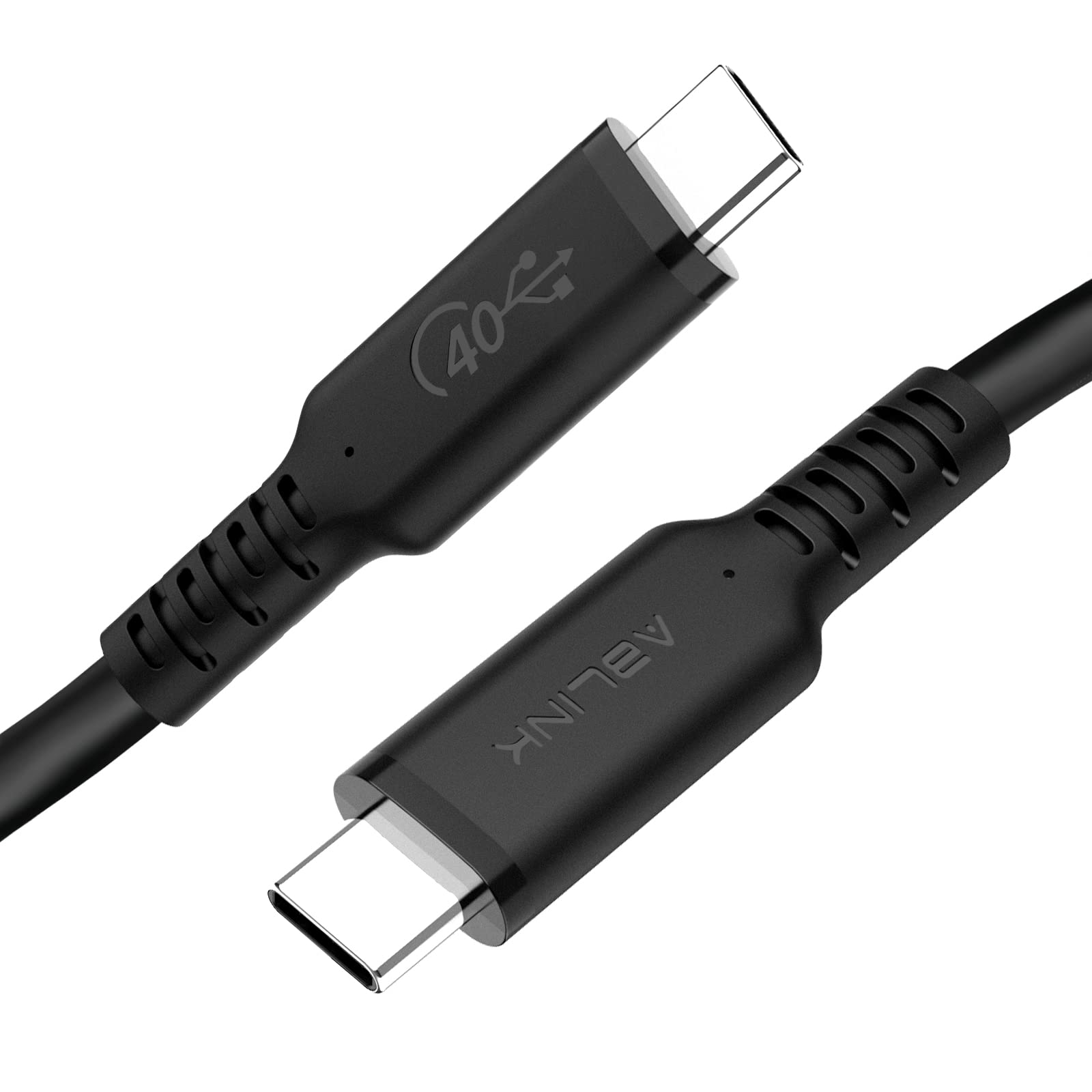 Ablink Cavo USB C 4 40Gbps per Thunderbolt 4 [1,2m]，Cavo di Ricarica da Tipo C a Tipo C 100W，8K@30Hz e Doppio Video 4K,Compatibile con Thunderbolt 4/3 per iPhone 16/15,iPad,MacBook,Dock, Monitor