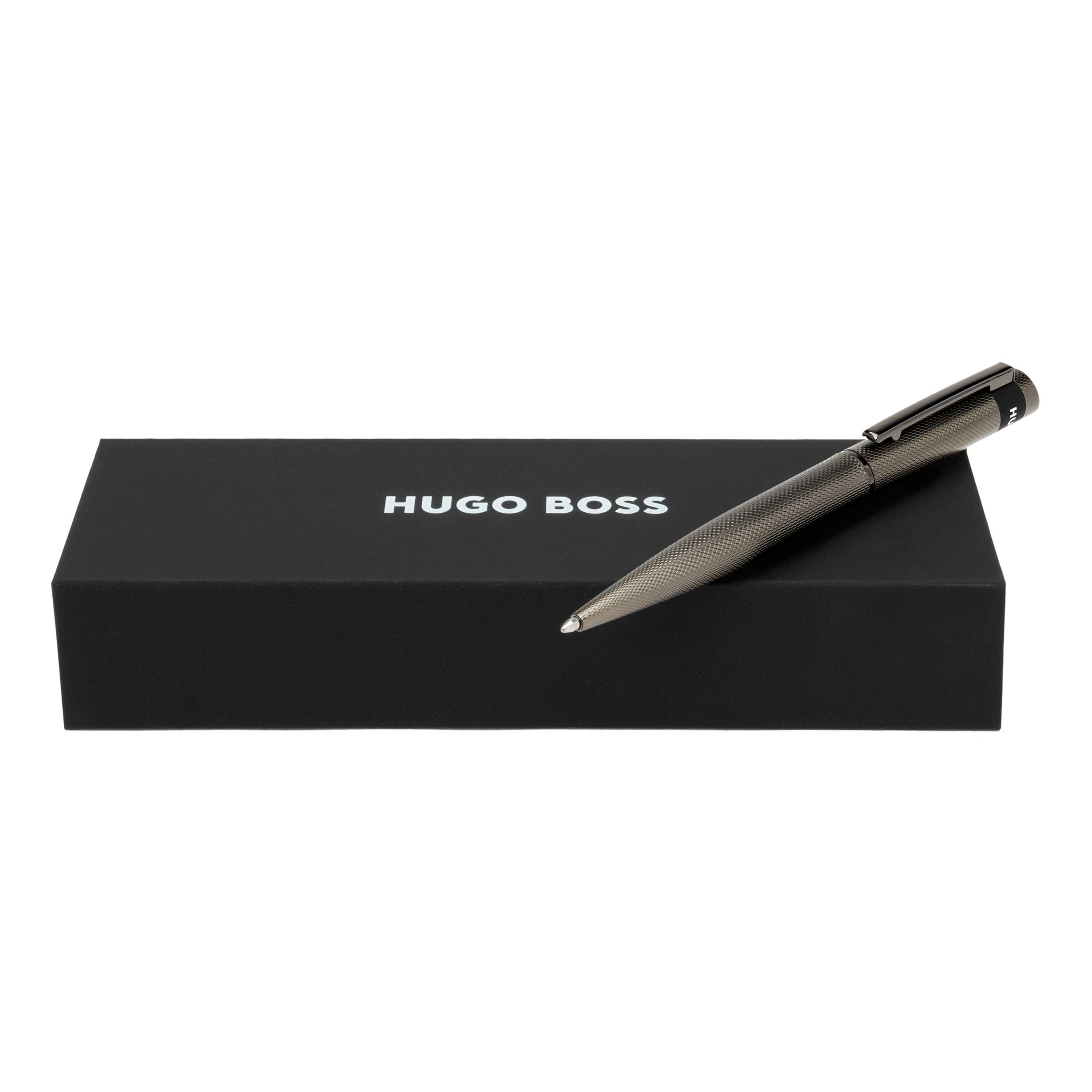 Hugo Boss Loop Diamond HSW3674D - Bolígrafo de latón, longitud: 14,6 cm, color azul