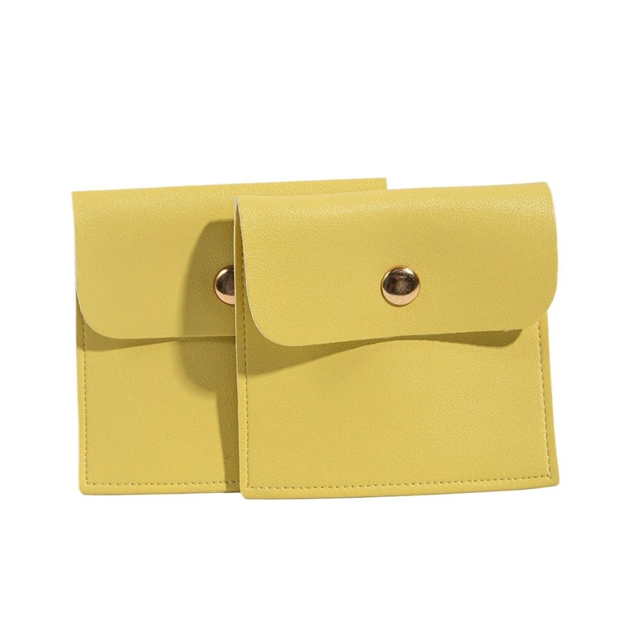 Bolsas de joyería de piel sintética premium de 8x8 cm con broche protector de viaje