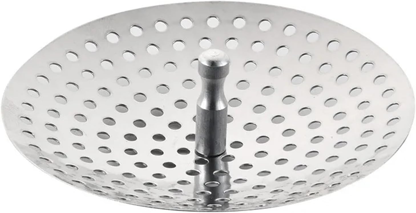 Sink Filter Stainless Steel Mesh Leak Floor Drain Bathtub Hair Catcher Anti-Clog Slag Strainer for Kitchen Bathroom Accessories, Silver