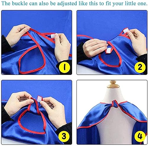 Miniatura 7 de iROLEWIN Capas de superhéroes para niños, capas y máscaras de superhéroes a granel, paquete de 20 disfraces para niños pequeños como disfraces de