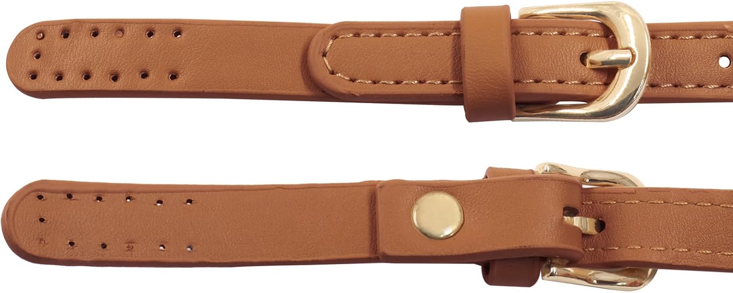 2 Pack 30 Inch Brown Leather Purse Straps