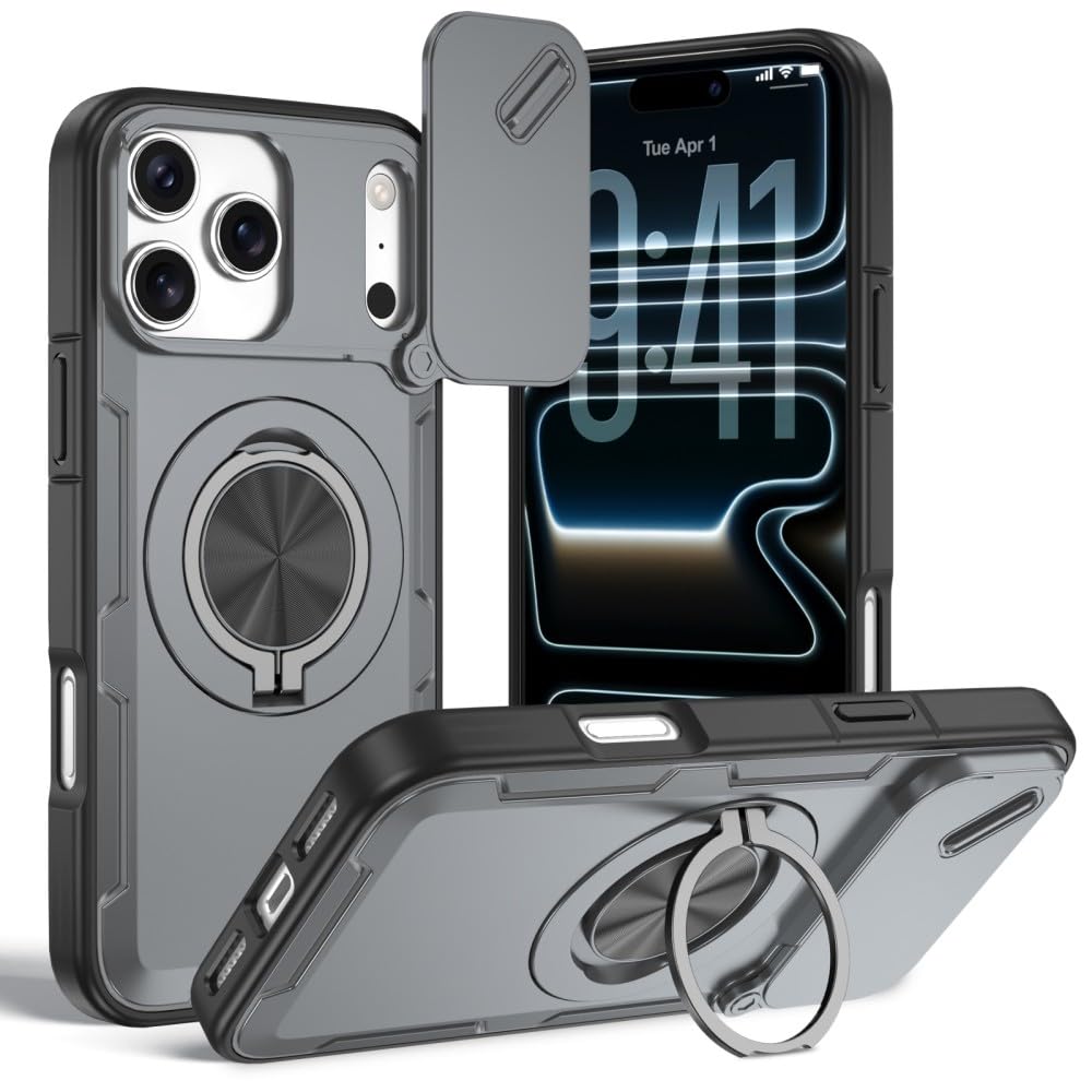 Coque iPhone 13 grise silicone rigide avec cache caméra - 5