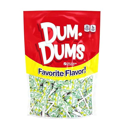Dum Dums Lollipops Crema Sabor Soda 1-50 Ct Bolsa