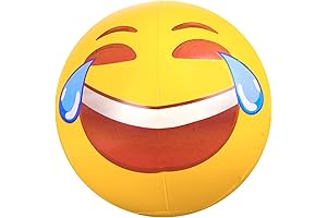 Coconut Float Emoji Beach Balls - 18" Inflatable Beach Balls