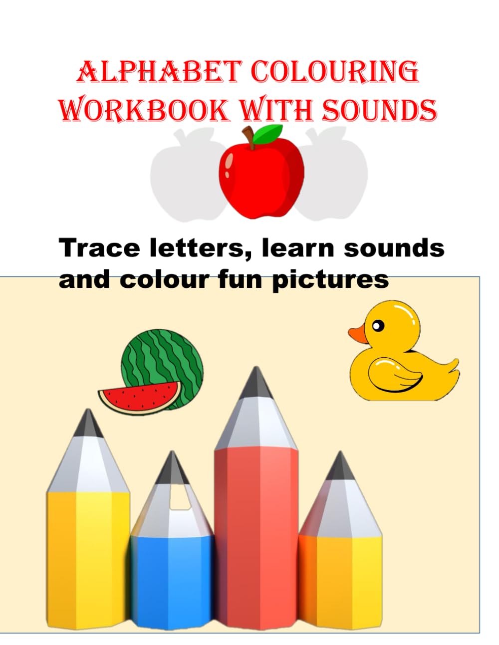 Alphabet colouring workbook with sounds
