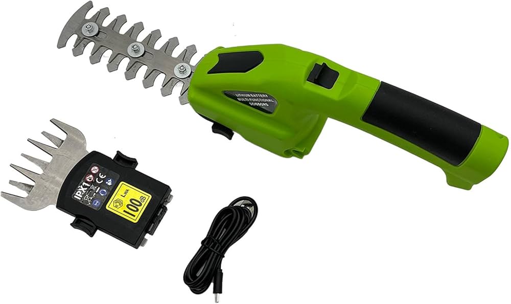 Amazon | コードレスヘッジトリマーグラスせん断充電可能な低木庭の