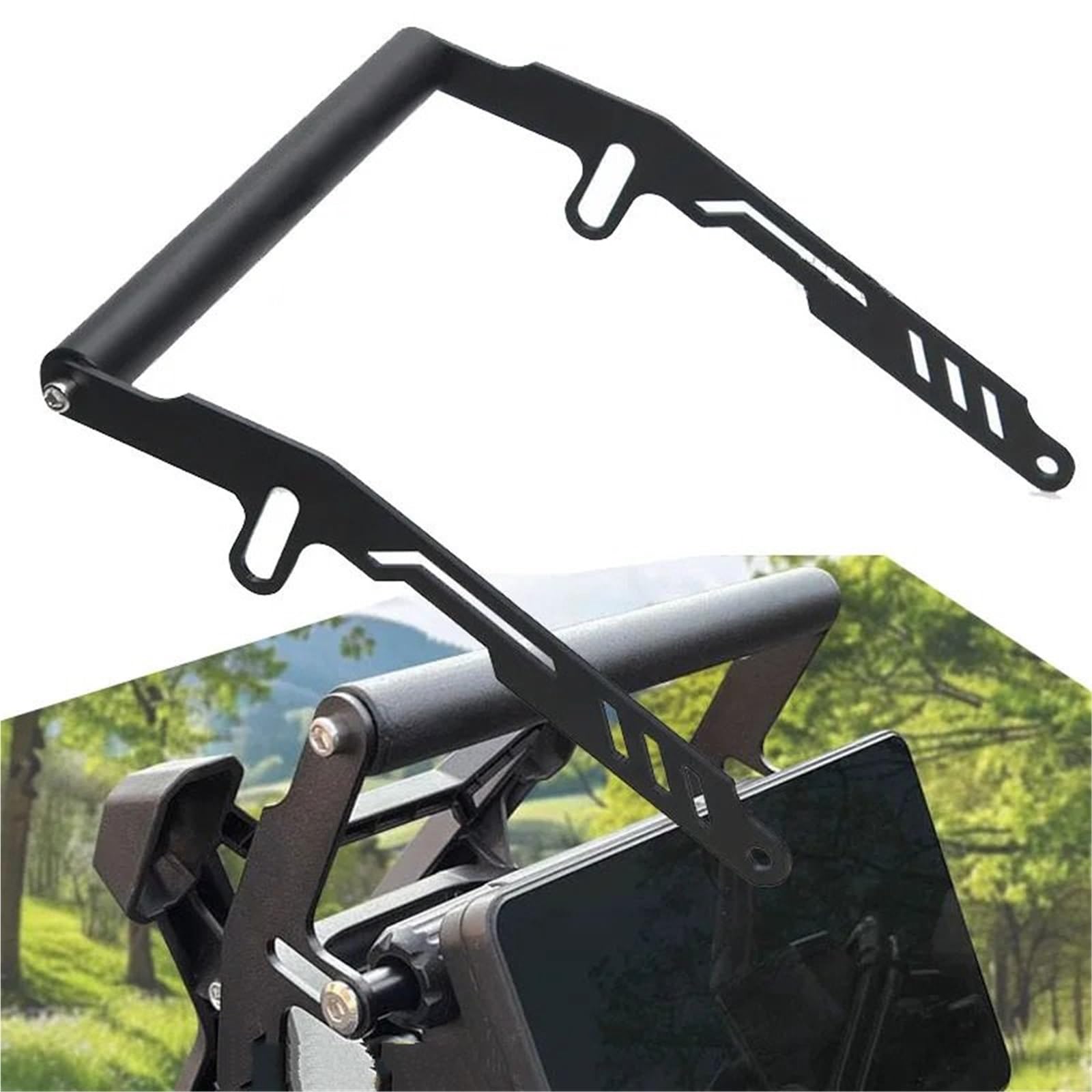 Uchwyt do nawigacji GPS uchwyt Pasuje do akcesoriów motocyklowych Pasuje do ZONTES 368G 22MM Rejestrator jazdy Uchwyt na telefon GPS Uchwyt nawigacyjny Stojak aluminiowy(GRAY)