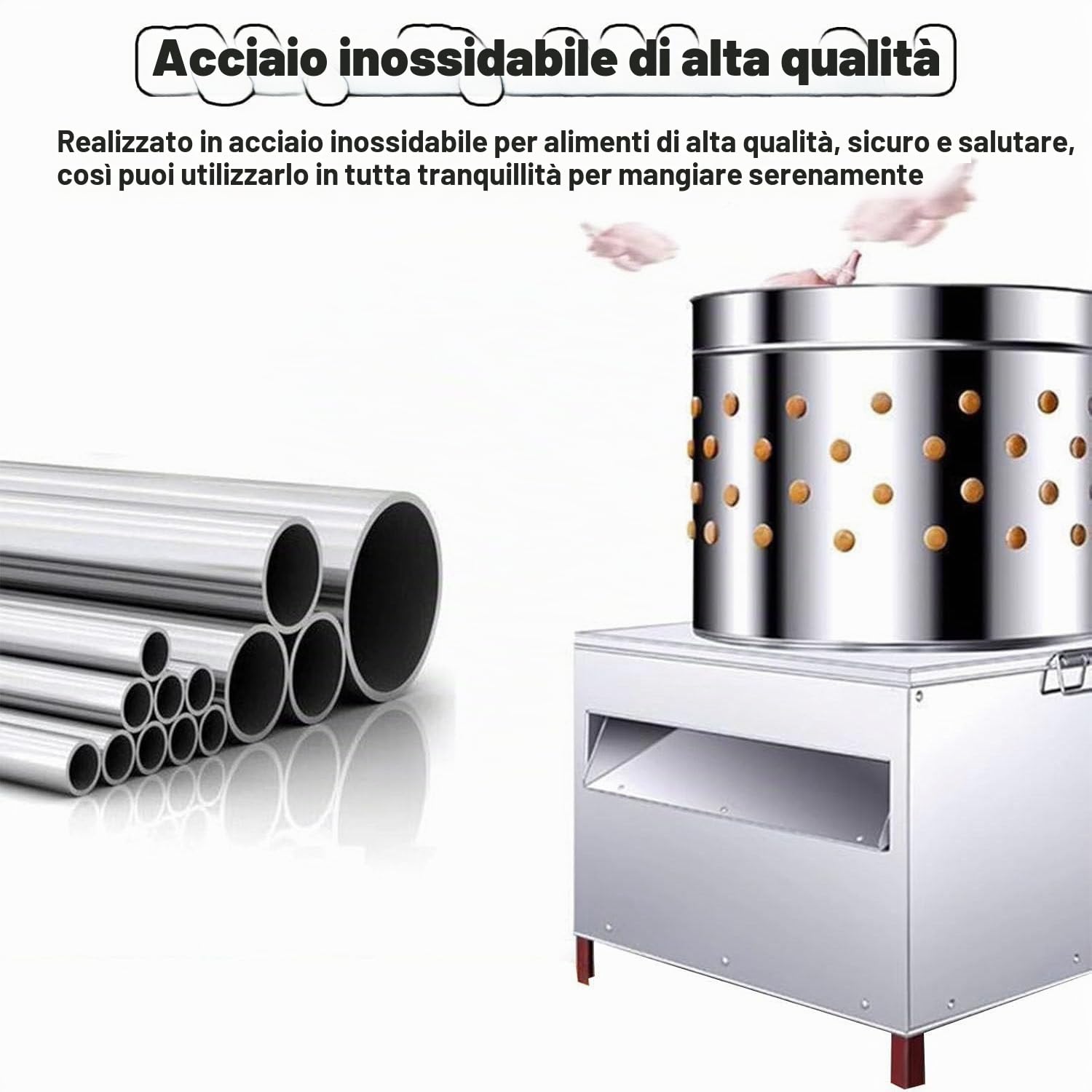 Spiumatrici per polli,Spennatrici per polli in Acciaio Inossidabile,Spennatrici per Piccoli Uccelli,Spumatrici Automatiche per polli,per Uccelli di quaglia