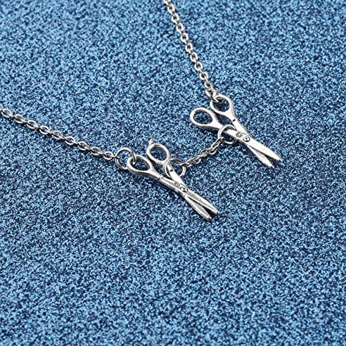WUSUANED Funny Female Symbol Necklace Lesbian Pride Nekclace Two Scissor Lgbt Pendant Bisexual Jewelry WLW Pride Gift3