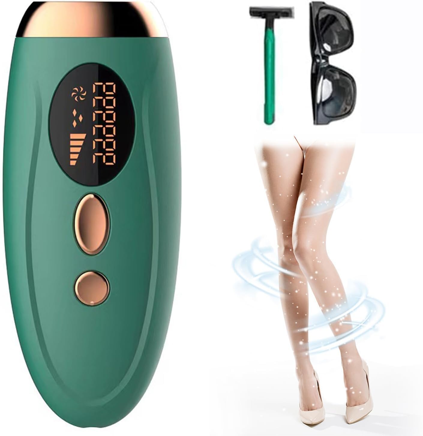 AWOKZA Laser Hair Removal Machine For Women & Men | Ipl Laser Hair Removal Machine For Bikini, Arms, Legs, Facial, Full Body Hair | 9,99,999 Flashes (347) (B0D6Z1H3J9) Amazon Price History, Amazon Price Tracker