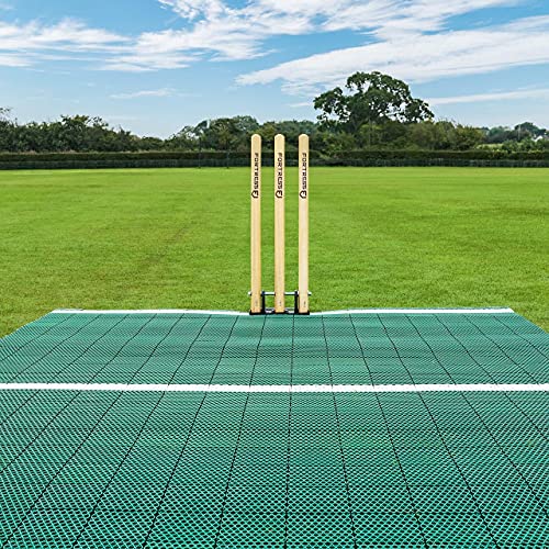 Fortress Instant Cricket Pitch Matting - 6X Lengths | Ideal For Backyard Practice & Matches | Easy Set Up - No Installation | Durable Indoor/Outdoor Roll Mat (Mat Only, 74Ft (Match)) #TOP3