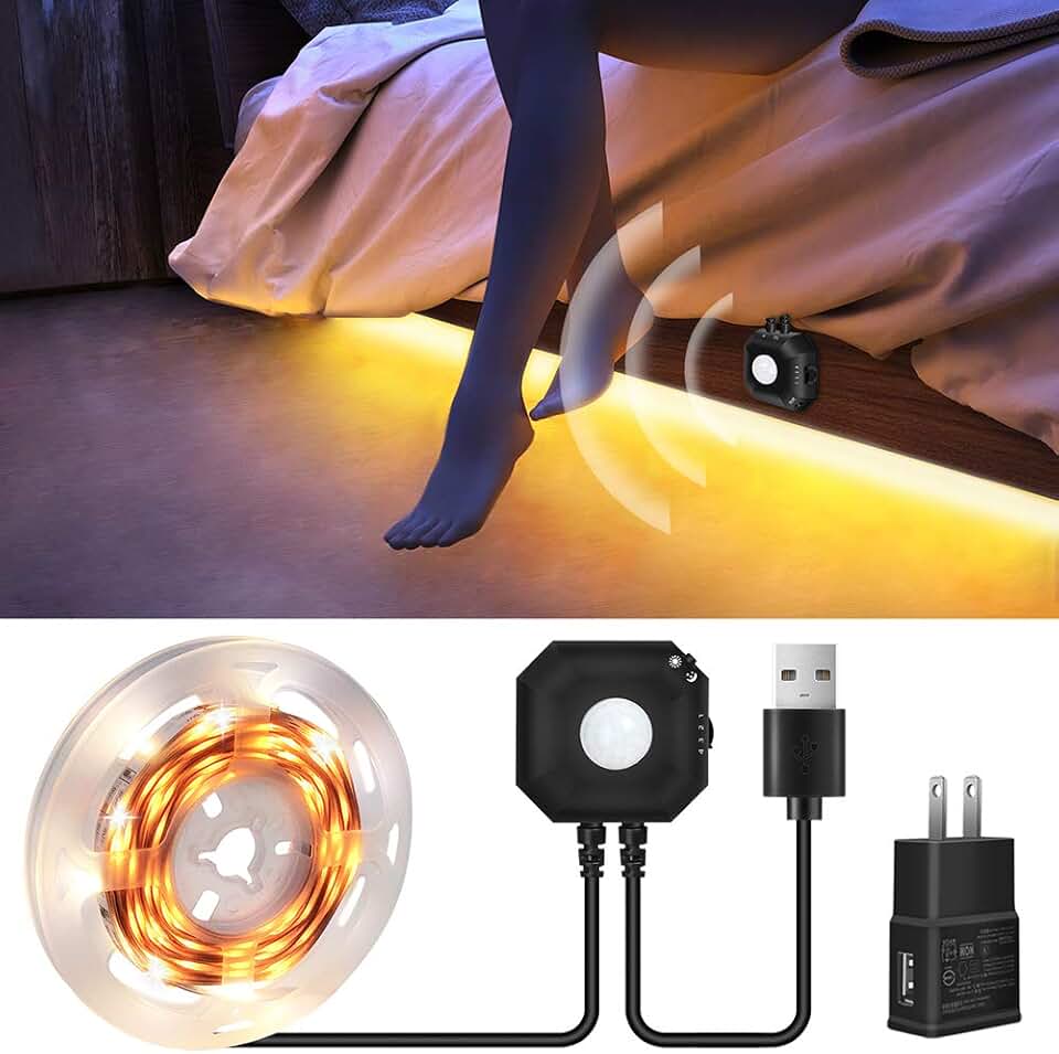 motion activated under bed light