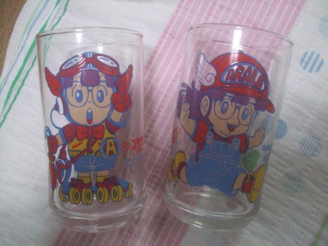 Amazon.co.jp: Dr.スランプ アラレちゃん グラス＆のびのび水筒 レトロ