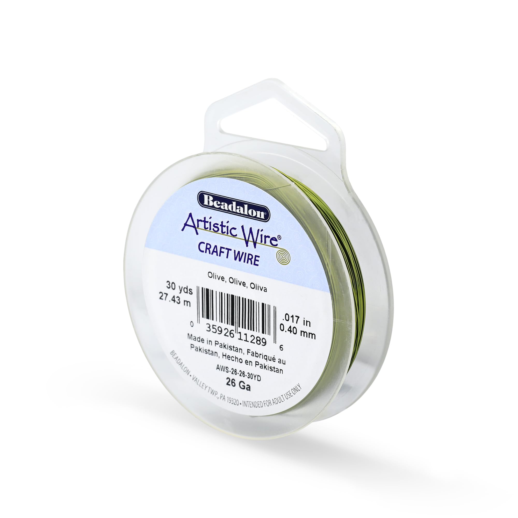 Artistic Wire Beadalon 30-Yards Artistic 26-Gauge Wire, Olive