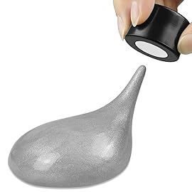 JOYPRO Magnetic Slime Putty, Magnetic Space Putty Slime with Upgraded Magnet Toys, Fidget Toy Stress Reliever Puddy for Kids Adults Toys for Christmas Birthday Gifts Stocking Stuffers (1 Pack, Silver)
