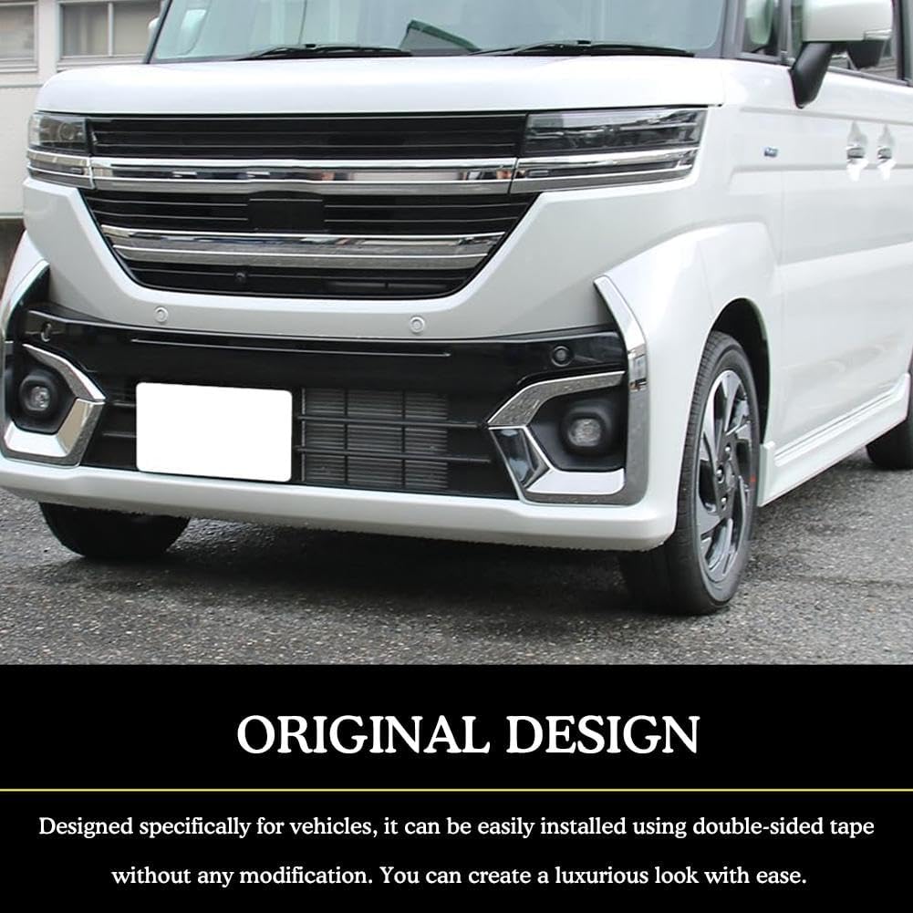 새로운 SPACIA용 맞춤형 전면 안개 장식 전면 안개 커버 안개 아이라인 장식 드레스업 액세서리 외부 부품 도금 마감 2개