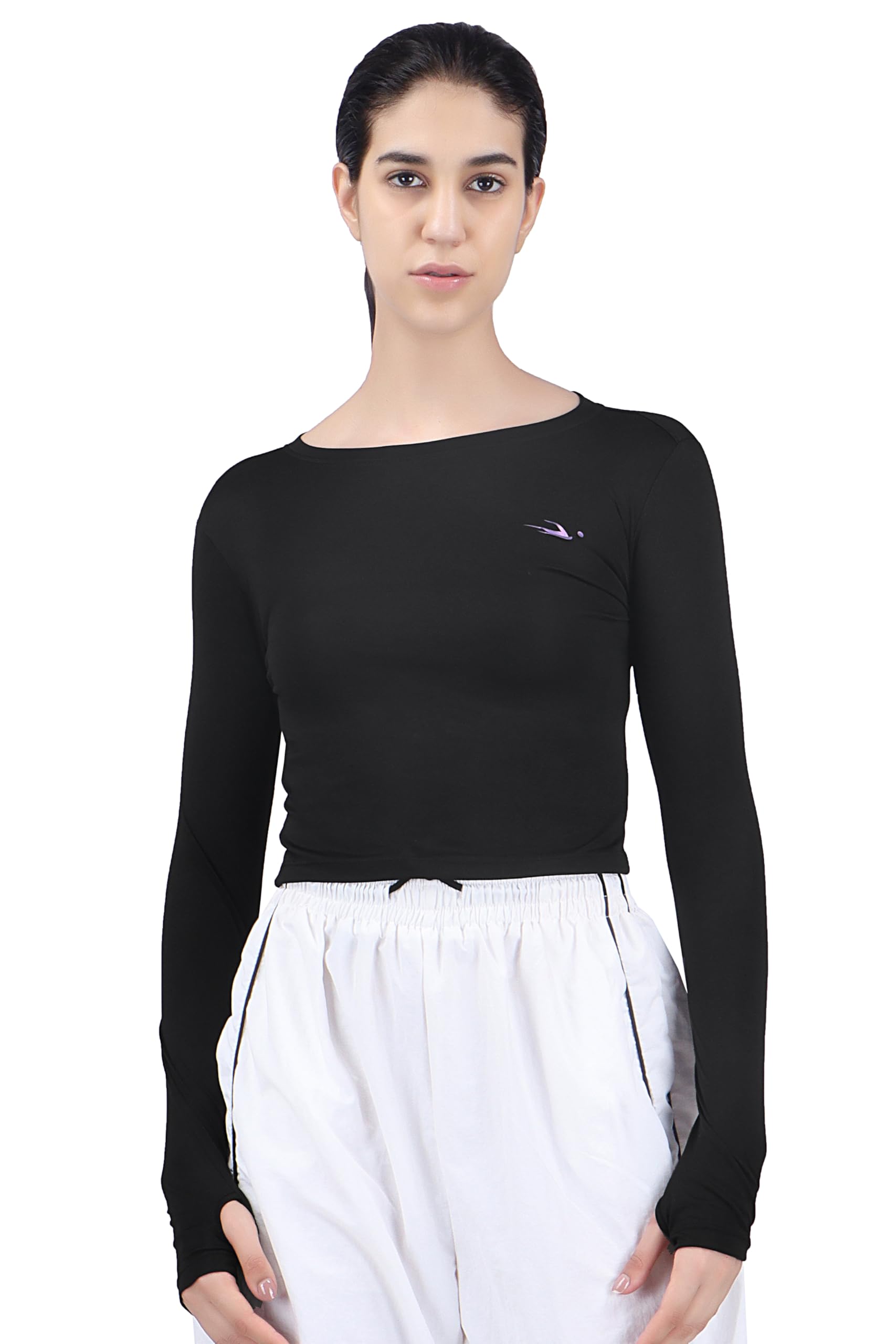 Amazon Brand - INKAST Women's Solid Fitted T-Shirt | Active Tops | Sport Wear | Gym | Training