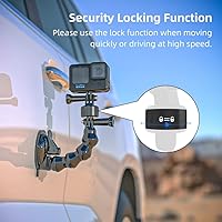 Vista 4 de Accesorios magnéticos para GoPro, base de liberación rápida para bicicleta, selfie stick, monopie, soporte de trípode, compatible con GoPro Hero