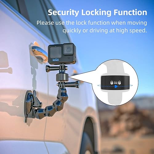 Miniatura 4 de SKEZN Accesorios magnéticos para GoPro, base de liberación rápida para bicicleta, palo selfie, monopié, soporte de trípode, compatible con GoPro