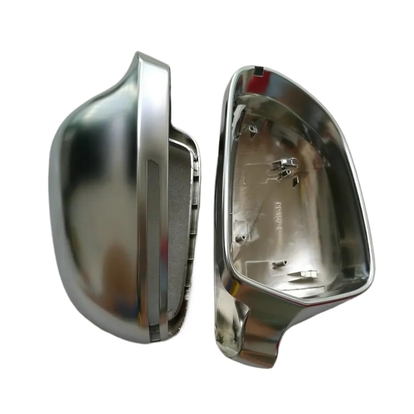 Coques de rétroviseurs chromées pour Audi A4 B8 A5 A6 C6 Q3 Argent Mat - 5