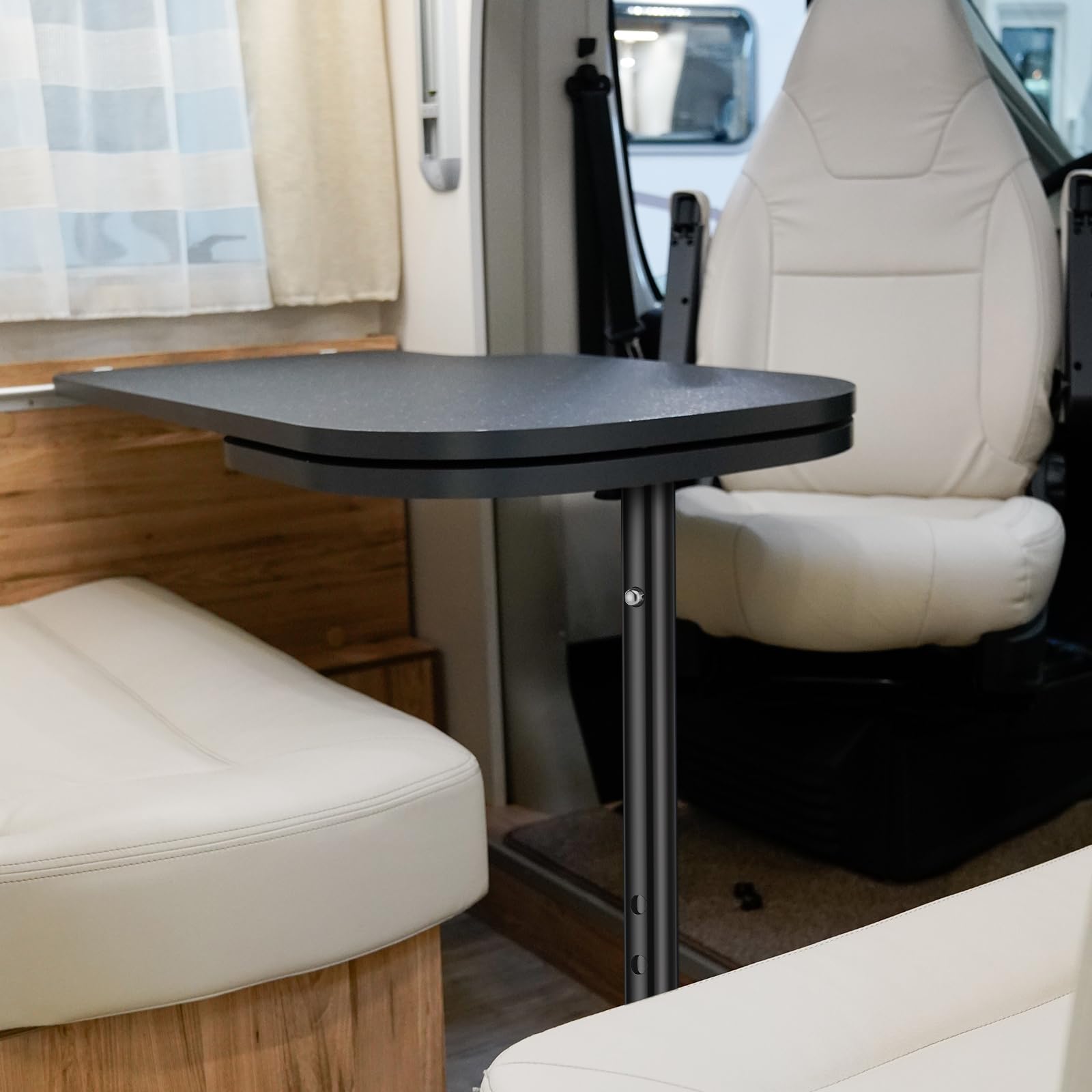 CroBlissful 2 patas plegables para mesa de autocaravana, 61 a 73 cm, soporte plegable telescópico ajustable y resistente