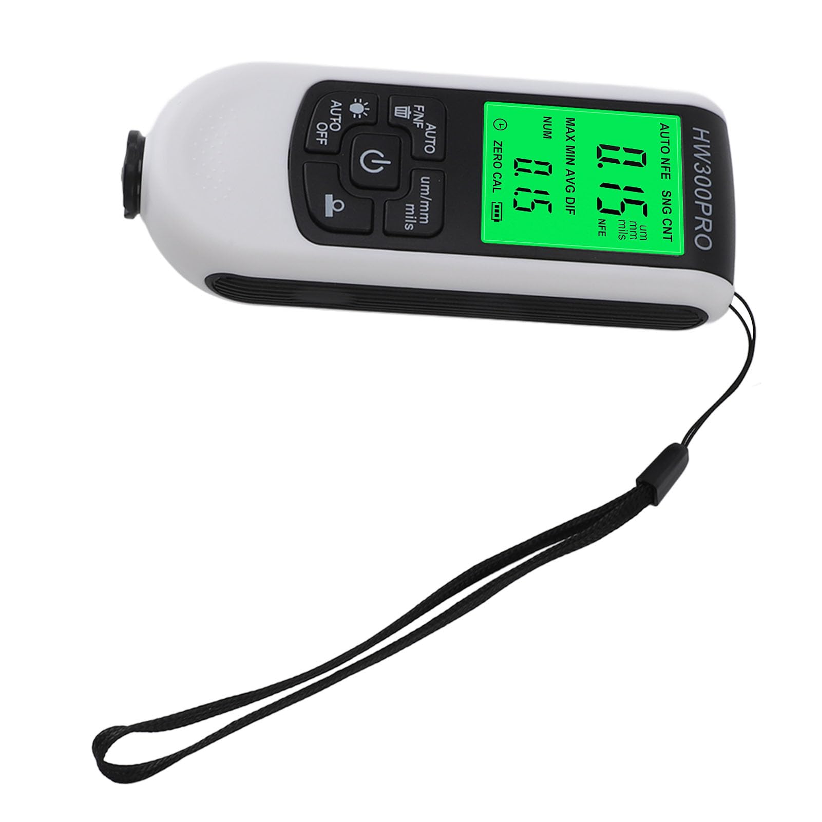 Paint Mil Thickness Gauge High Accuracy HD Backlit Display Anti Slip Smart Coating Thickness Meter for Car Industrial