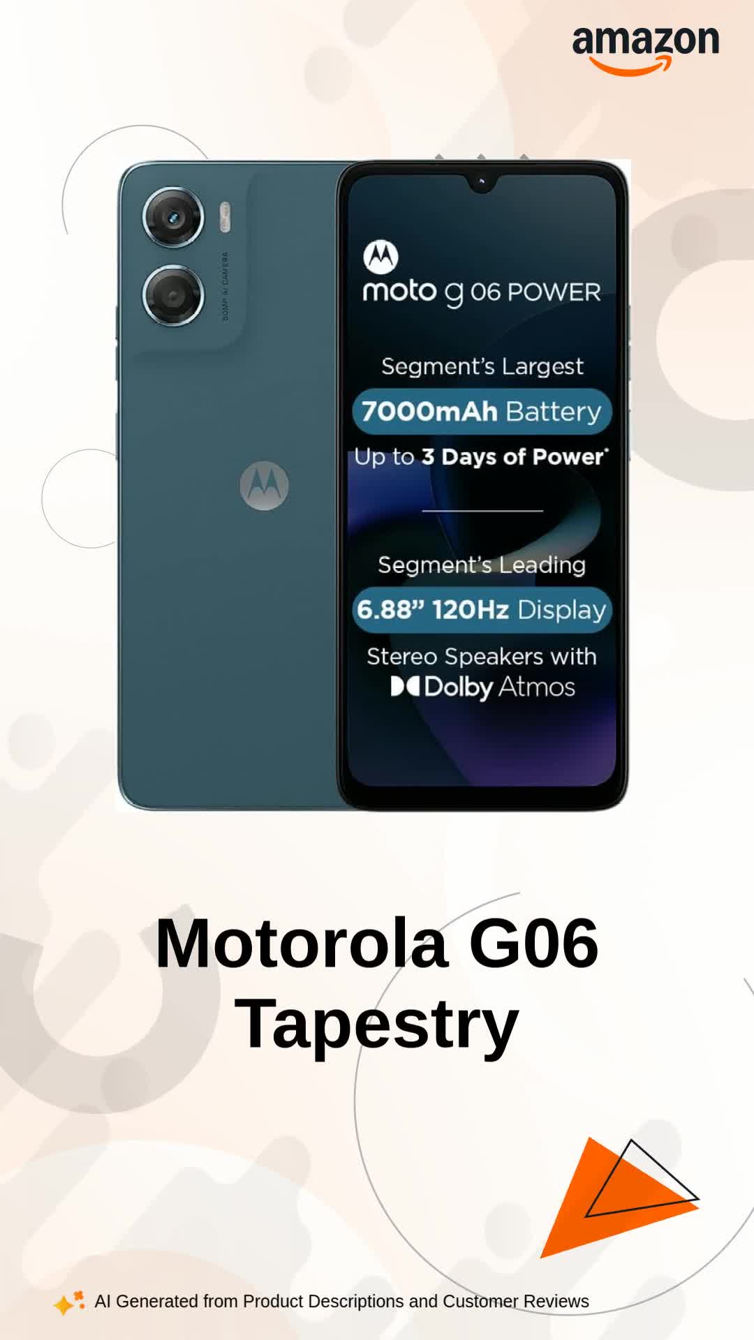 Motorola G06 (Tapestry, 4GB RAM, 64GB Storage) : Amazon.in