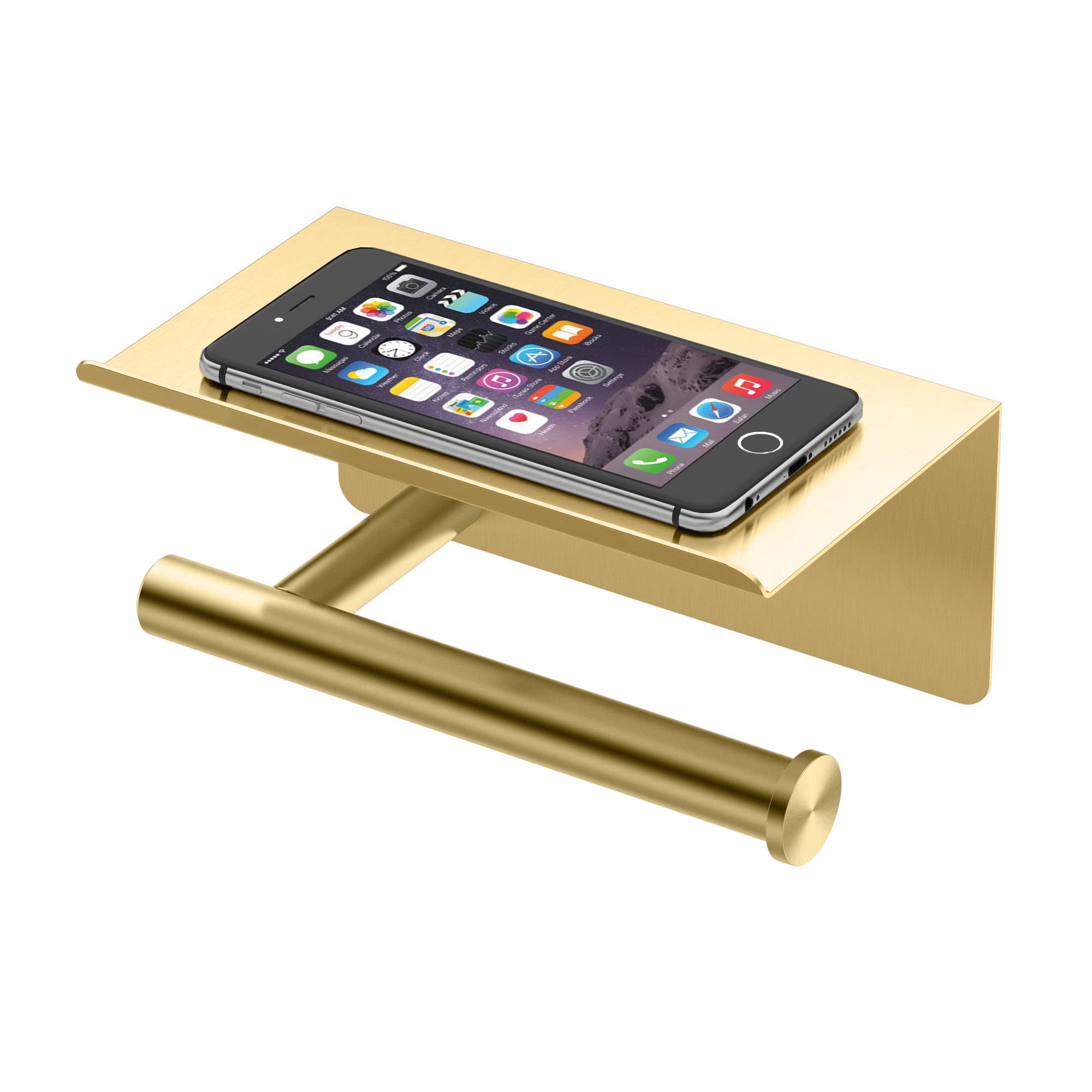 Gatco 1420B Latitude II Toilet Paper Holder with Mobile Shelf - Image 2