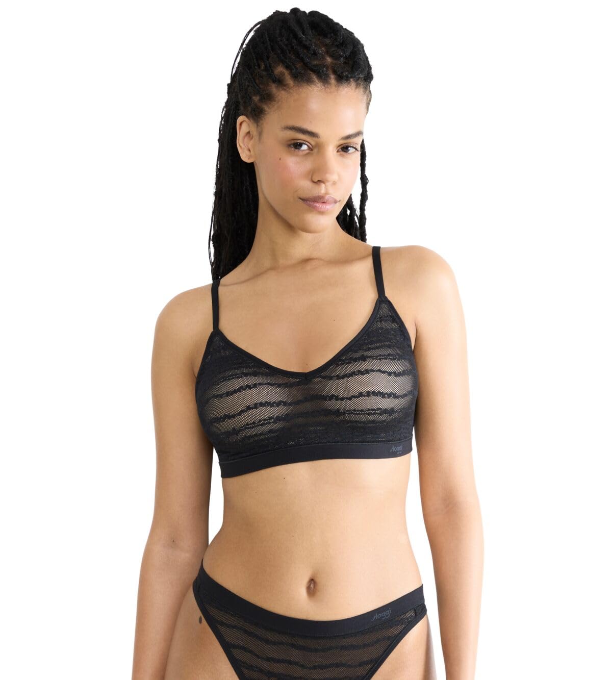 Sloggi Free Evolve PU Lace Black, Black