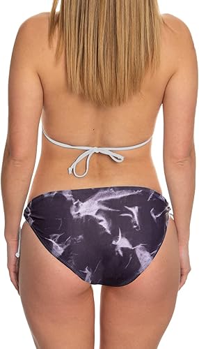 Miniatura 2 de Calhoun NHL Surf & Skate Bikini ajustable de dos piezas para mujer, diseño teñido anudado, colección Sunset