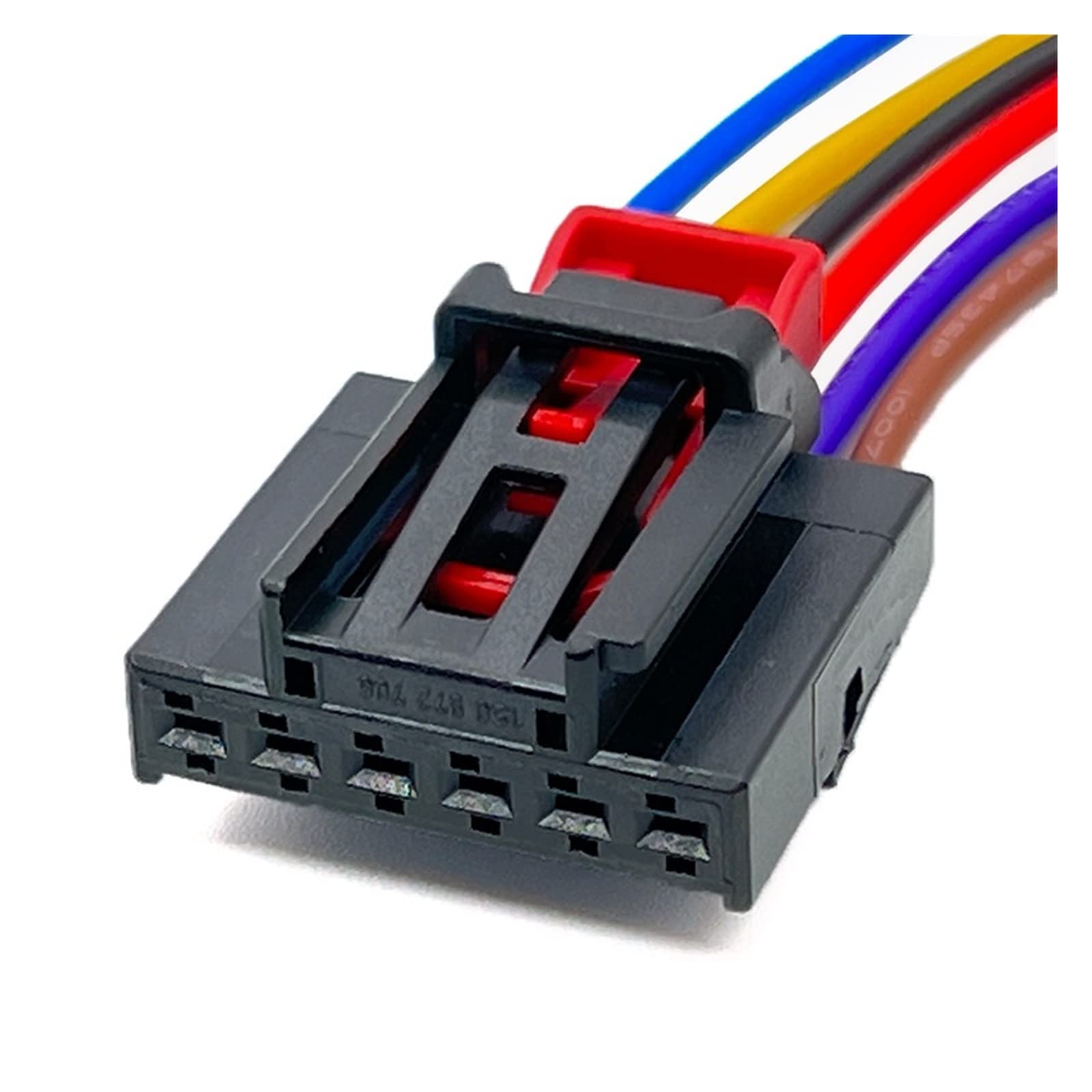 EVURU 6 Pin Auto Lampada Posteriore Spina Cablaggio Regolatore di Altezza del Sedile Connettore Femmina con Cavo Compatibile con VW Golf 1S0972706