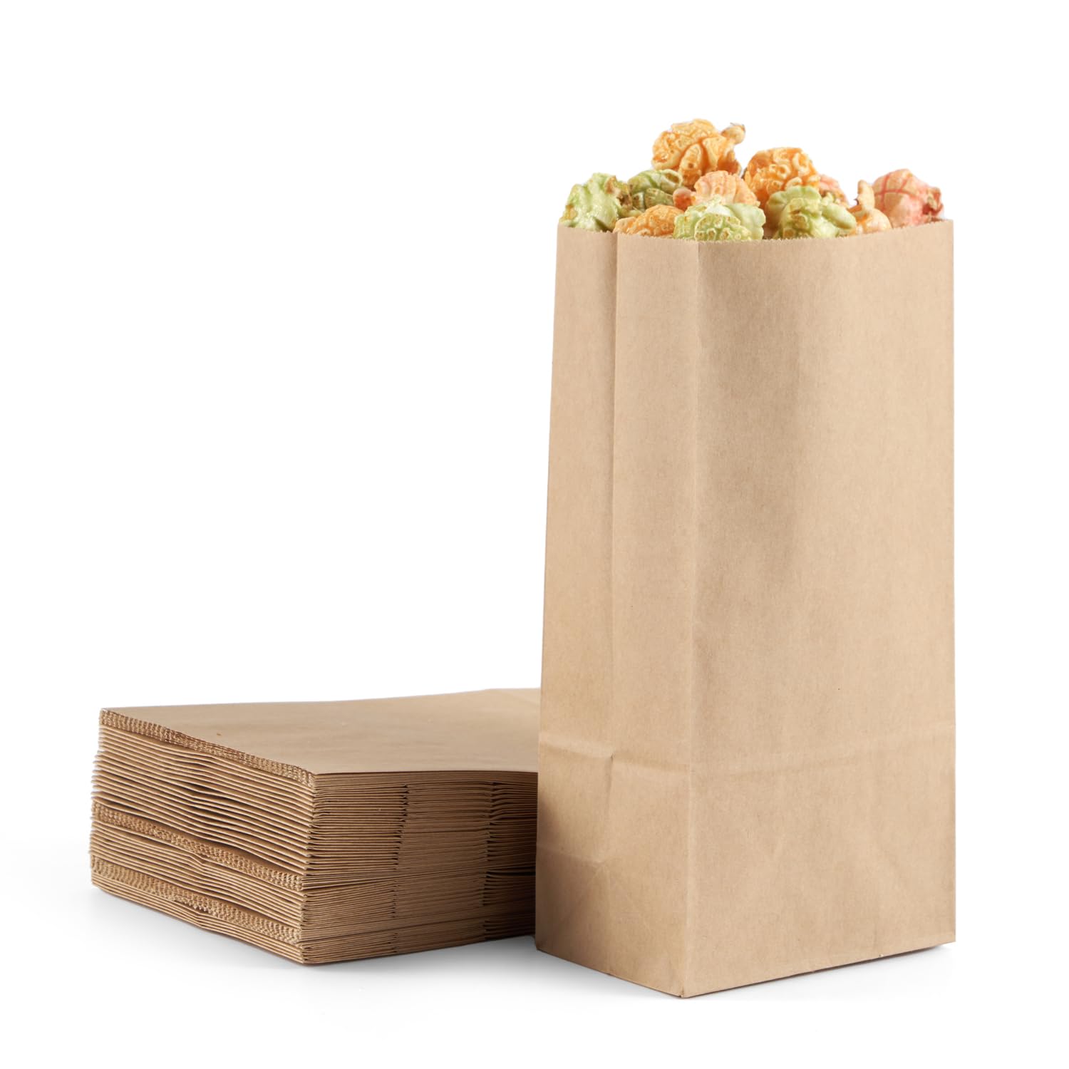 GANKEIC 40PCS Small Paper Bag 4LB Lunch Bags for Packaging Favor Treat Party Christmas Wedding