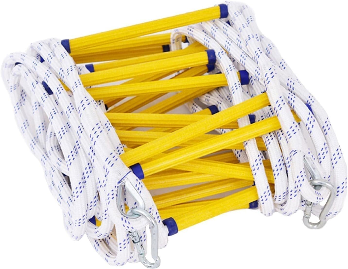 Rope Ladder Emergency Fire Escape Flame Retardant With Hook, Suitable For Adults, Easy To Store(18m)