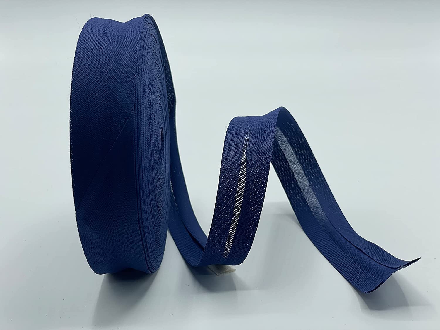 Bias Navy Cotton Binding Rolls 1 Inch / 25Mm X 5 Metres