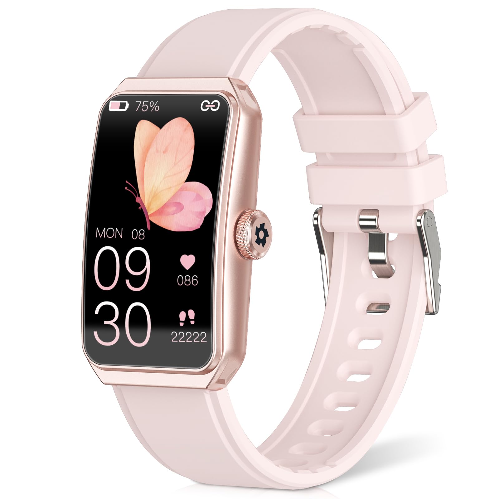 Fitness Tracker, Activity Trackers with 24/7 Heart Rate, Blood Pressure Oxygen Sleep Monitor, 100+ Sports Modes Step Counter, IP68 Waterproof Calories Pedometer for Women