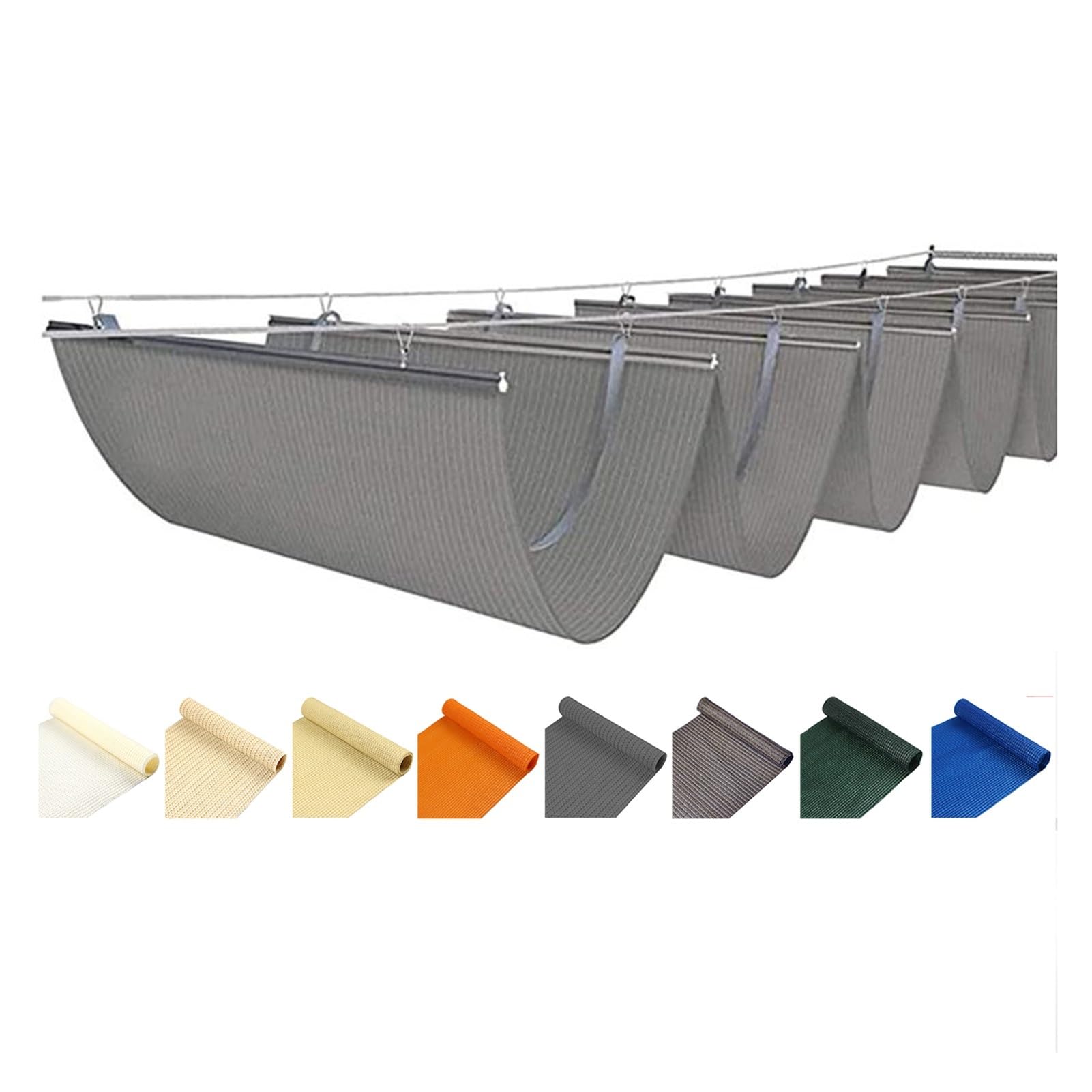 Toldo retráctil para exteriores, pérgola, toldo para porche, terraza, jardín, terraza, protección solar anti-UV, refugio de techo