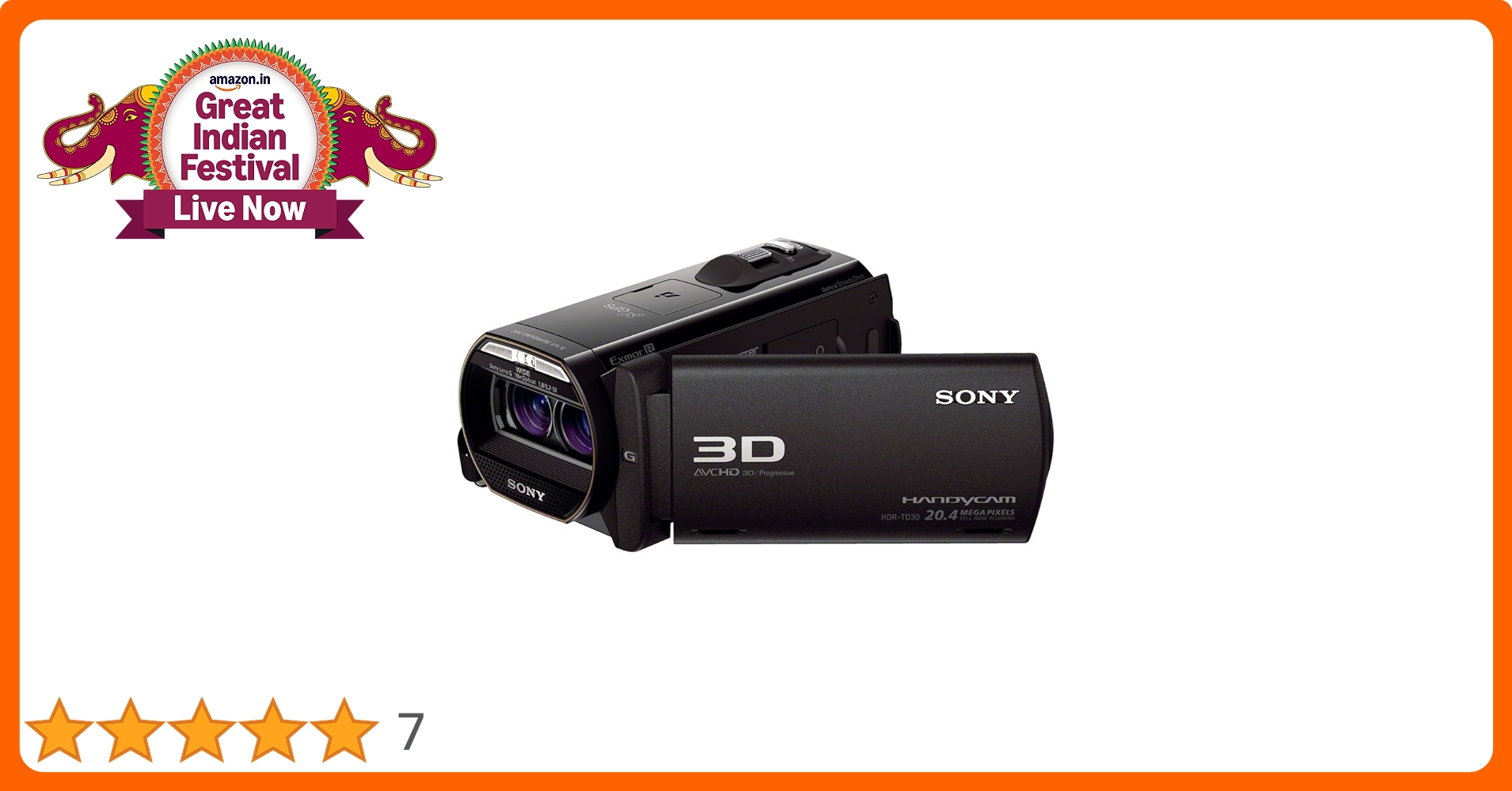 Buy Sony HDR-TD30V Full HD 3D Handycam Camcorder with 3.5