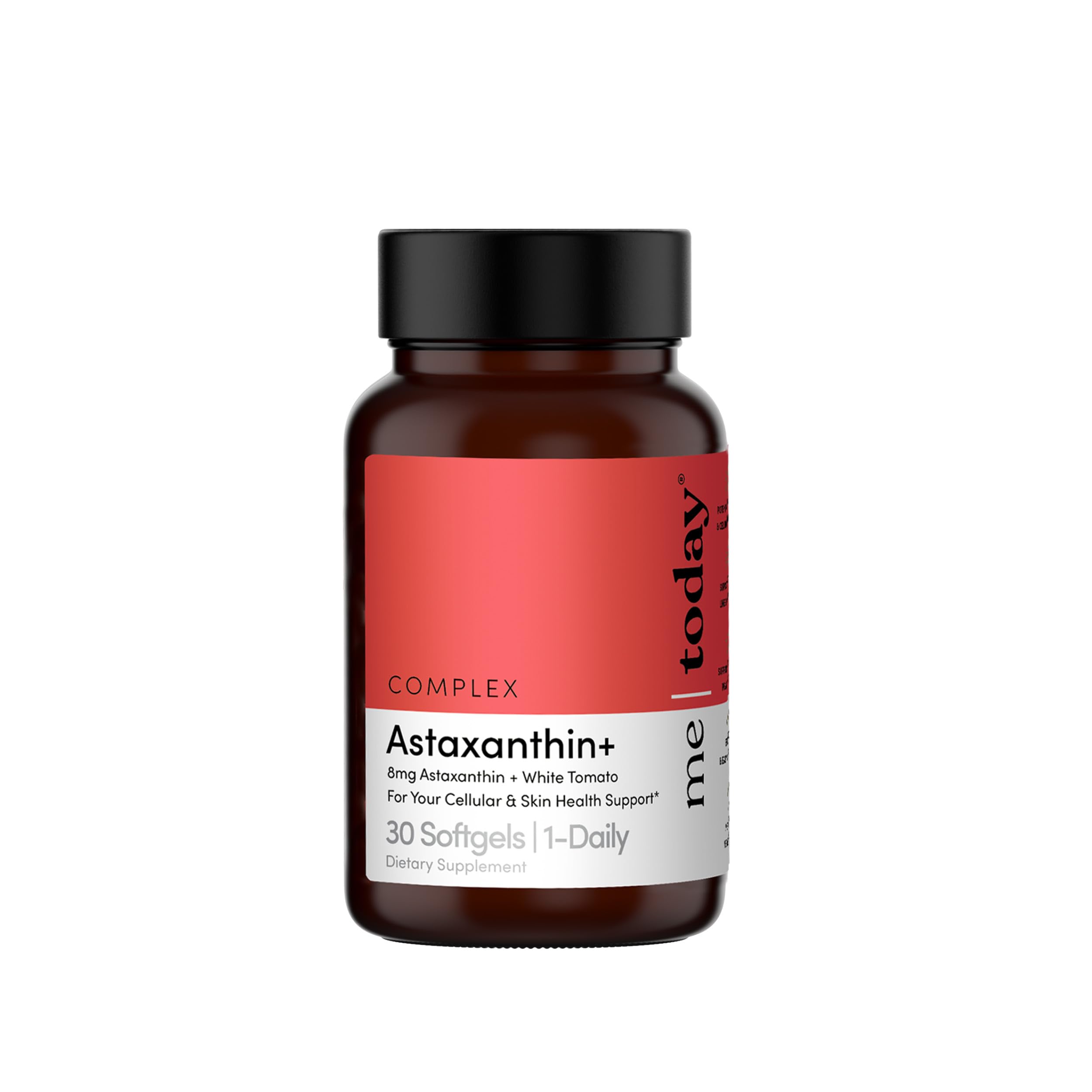 me today Complex Astaxanthin+ 8mg Supplement - Powerful Antioxidant Support Softgels - Natural Skin Health & Cellular Wellness Complex with White Tomato Extract - 30 Servings 30 Count (Pack of 1)