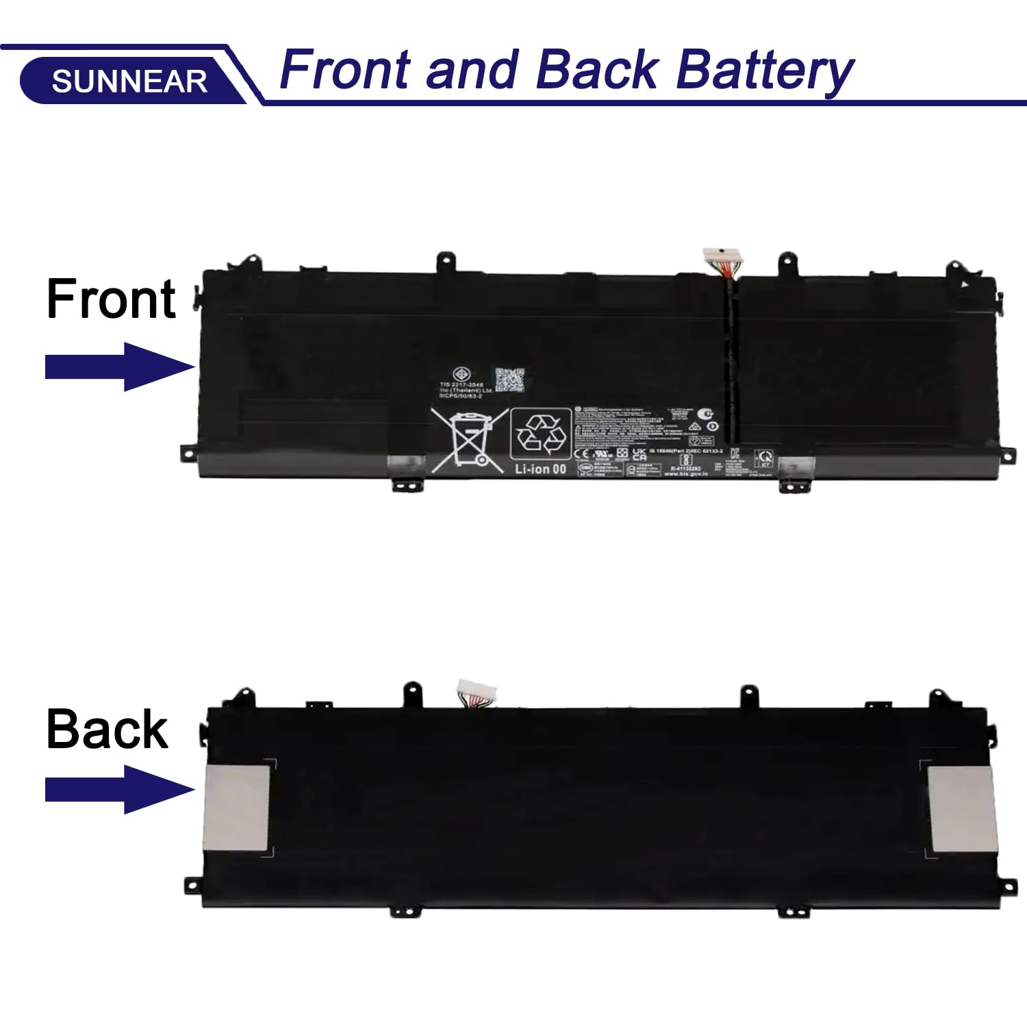 SU06XL L29184-005 Laptop Battery Compatible with HP Spectre X360 15-df0xxx 15-df1xxx 15-df0013dx 15t-df100 15t-df000 15-DF1043DX Series HSTNN-DB8W L29048-271 SUO6XL SU06084XL