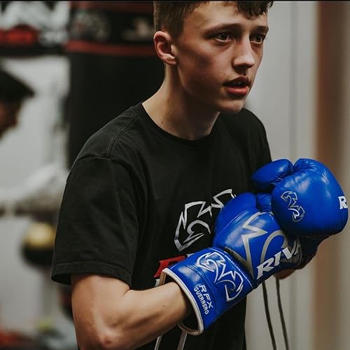 Miniatura 3 de RIVAL Guantes de boxeo RFX-Guerrero Pro Fight Gloves, HDE-F duro, cierre con cordones, sensación más rígida y firme, aprobados para competición